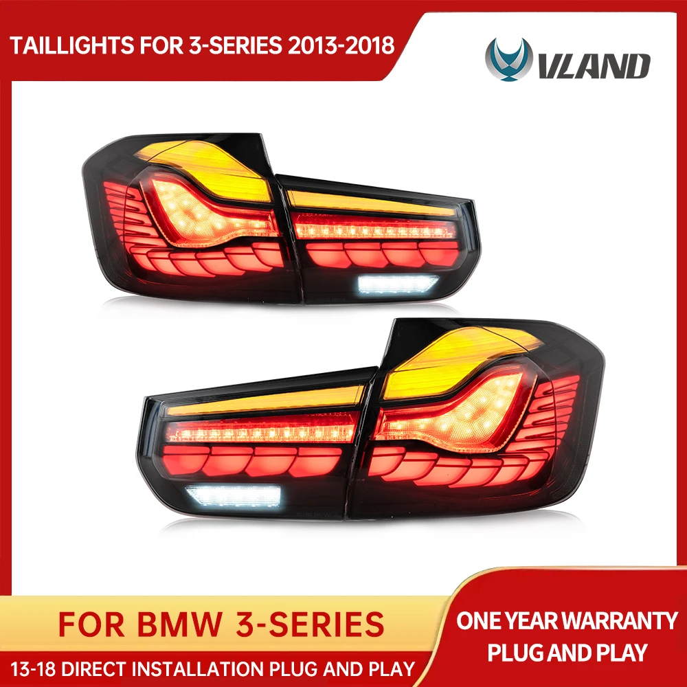 VLAND Taillights For BMW 3 Series F30 F35 F80 316i 318i 320i 330i M3 2013-2018 Start Up Animation Led Lamps h7 Led H7 Luces Led