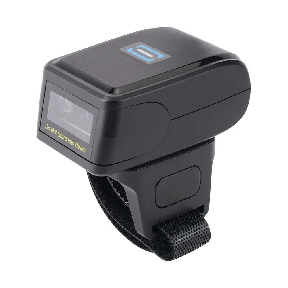 3300LB YHDAA Mini Ring Barcode Scanner 1D Laser Bluetooth Wireless Finger Barcode Reader with Memory