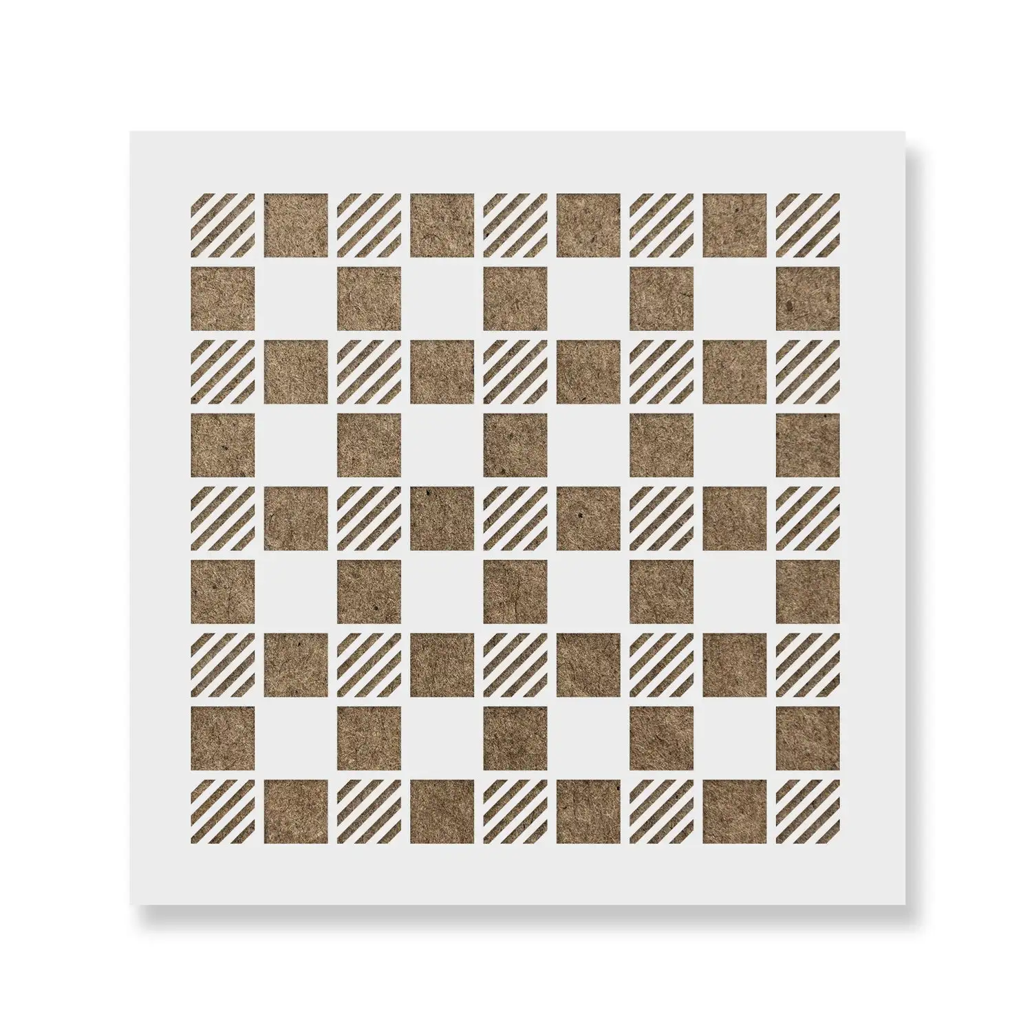 Food Safe Material Plastic Non Toxic Reusable Washable Buffalo Check Cookie Stencil