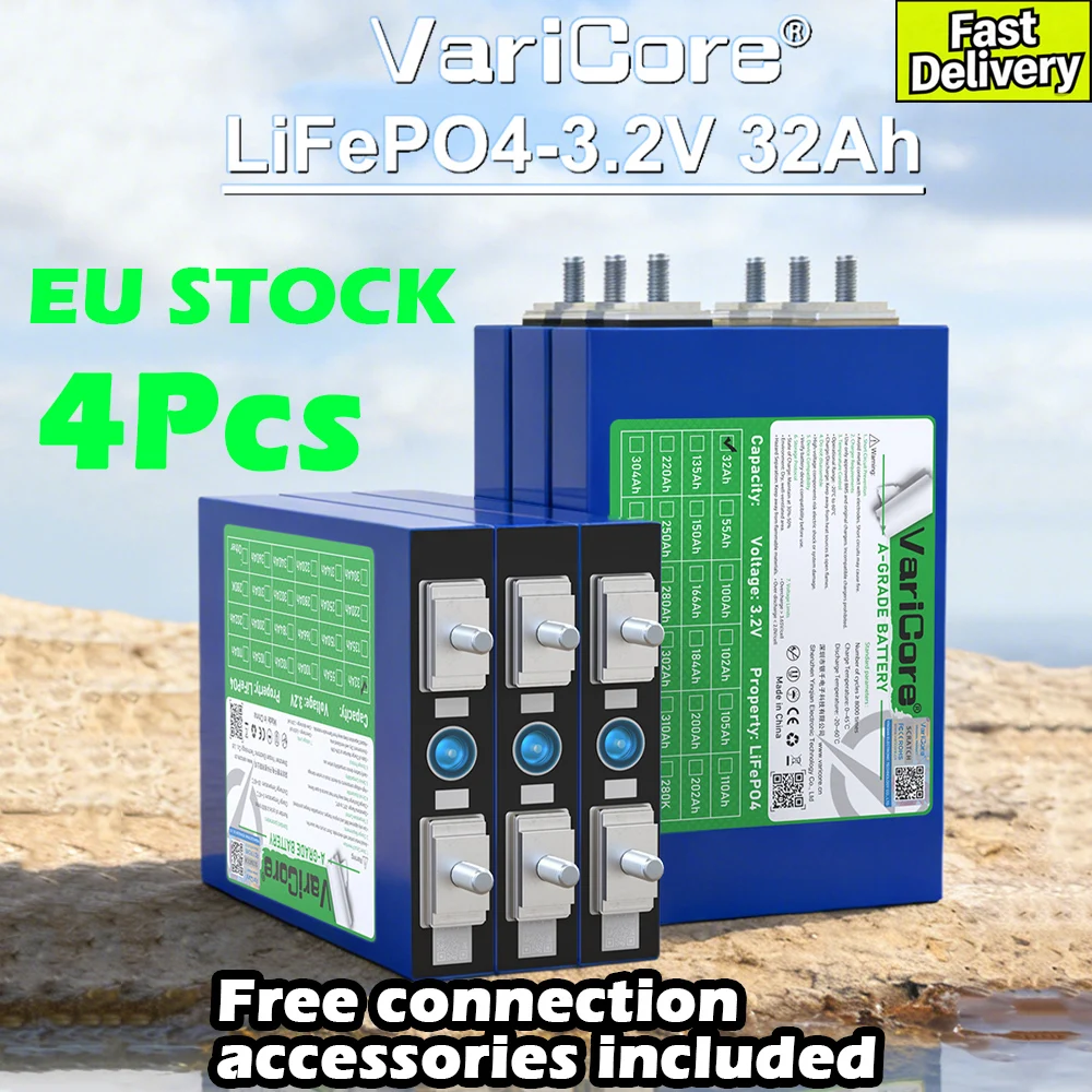 VariCore Nieuwe Grade A 3.2V 32Ah LiFePO4 Prismatische Energieopslagcel Tuingereedschap & Hoverboards - afbeelding 1