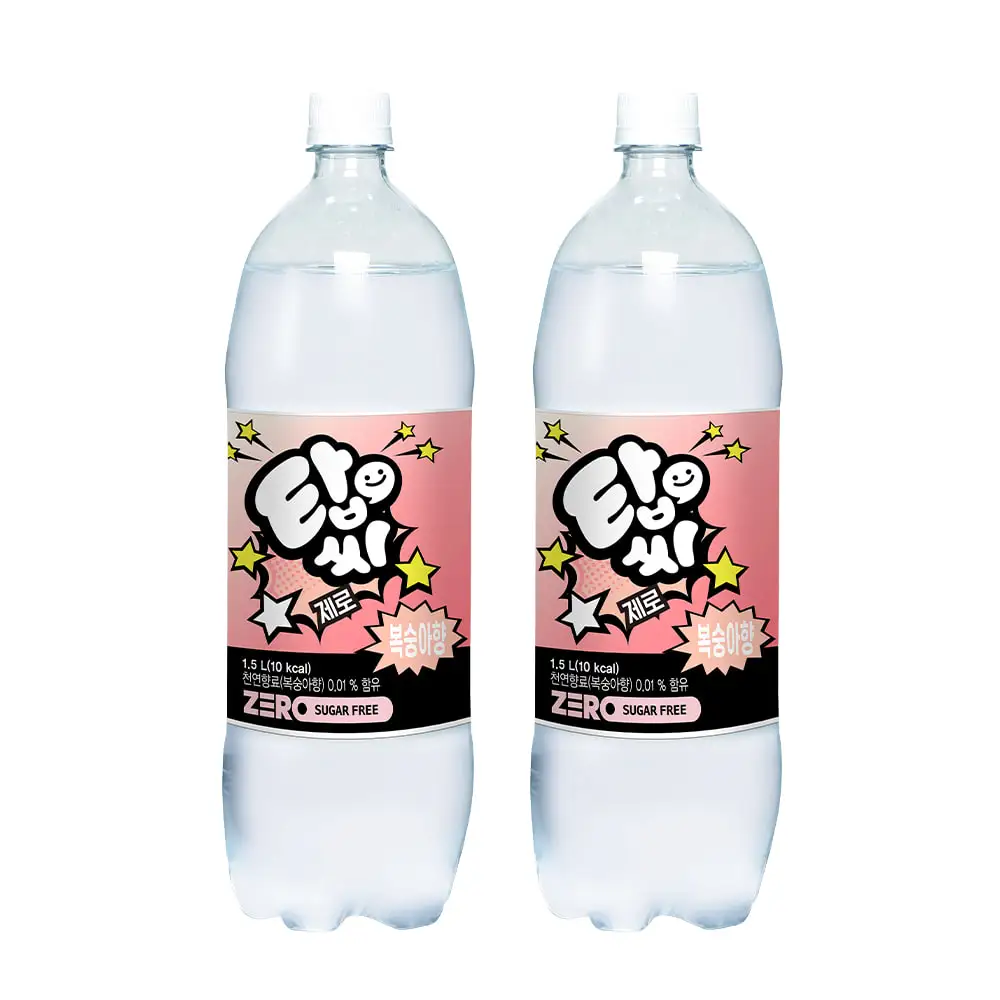 [ILHWA] TopC peach zero 1.5L * 12PET Fruit sparkling Drink