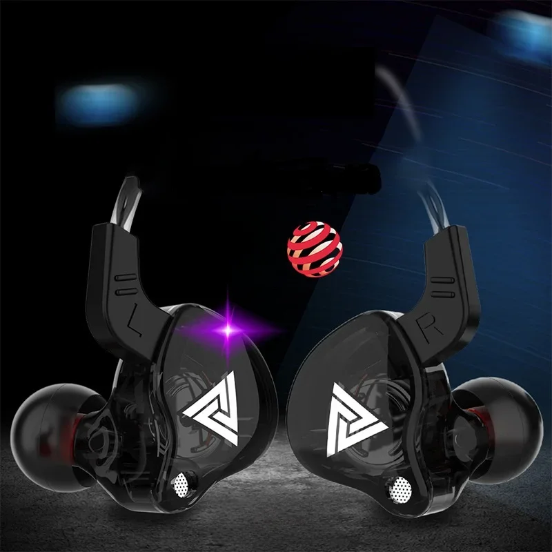 QKZ AK6 Running Band Microphone Headphones Copper Driver 3.5mm Hi-Fi Sports Headphones In-Ear Headphones Music Earbuds