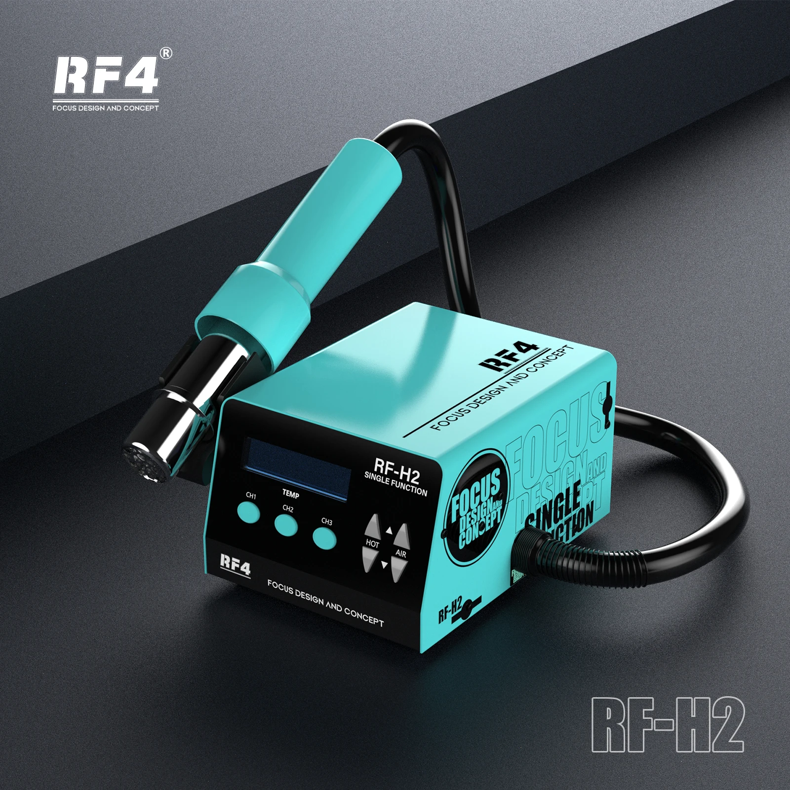 RF4 1000W Fast Desoldering Hot Air Gun Soldering Station Digital Display Intelligent BGA Rework Station To PCB Chip Repair RF-H2