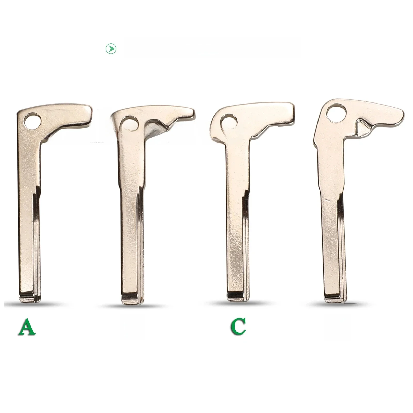 Jingyuqin-Lame de clé de voiture à distance non coupée, remplacement vierge, insert Fob, Mercedes Benz BGA Chrome Classe C