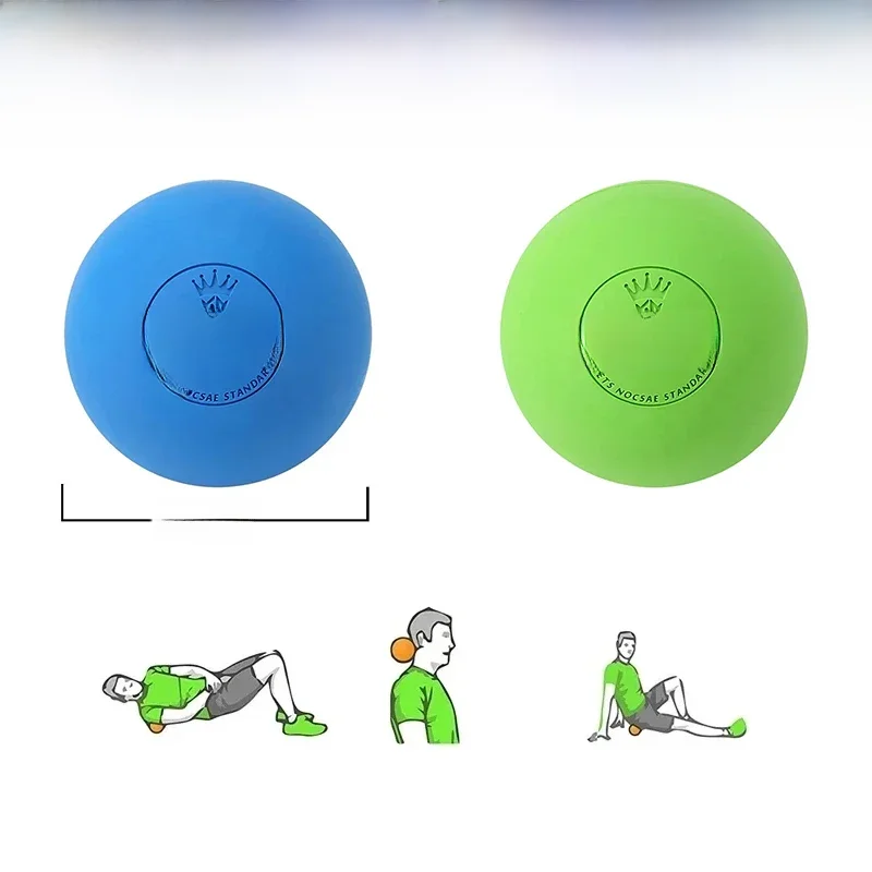 Gumowa piłka do masażu powięzi Joga Fitness Relaksacja mięśni Ulga w bólu Opieka zdrowotna Przenośna fizjoterapia Lacrosse Piłka do masażu — zdjęcie 2