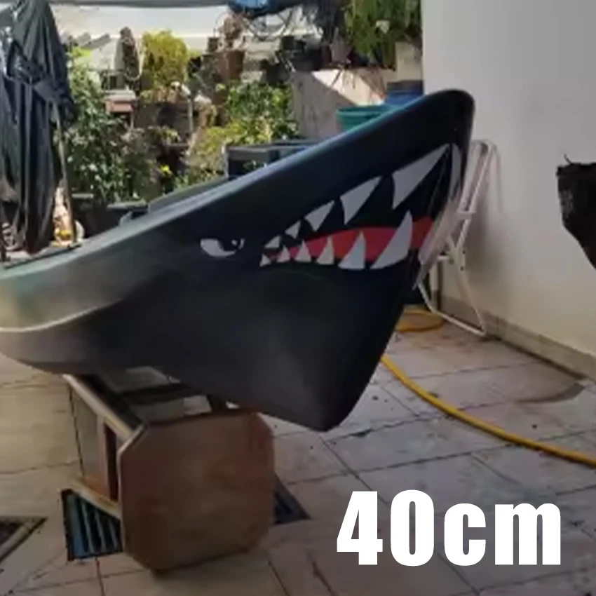 JDM Shark Mouth Teeth Car Sticker Cartoon Funny Waterproof Sunshade Vinyl Decal for Motorcycle Car Exterior Styling Accessories view 5