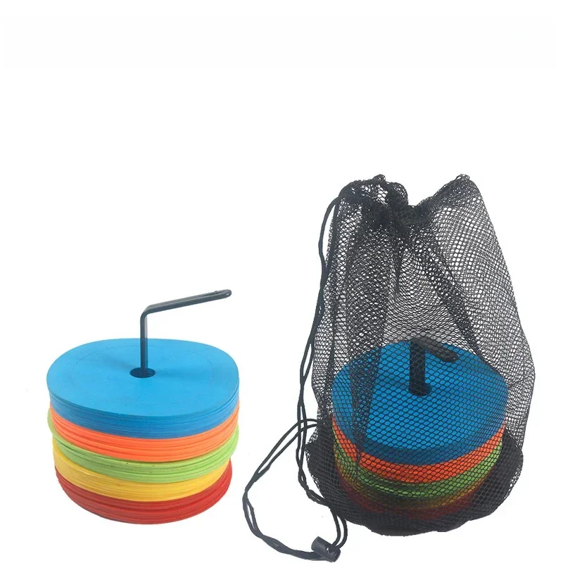 Disque marqueur de cônes plats de football, 10 pièces, marqueurs d'entraînement d'agilité de vitesse de sport de basket-ball, équipement d'entraînement Portable indéformable