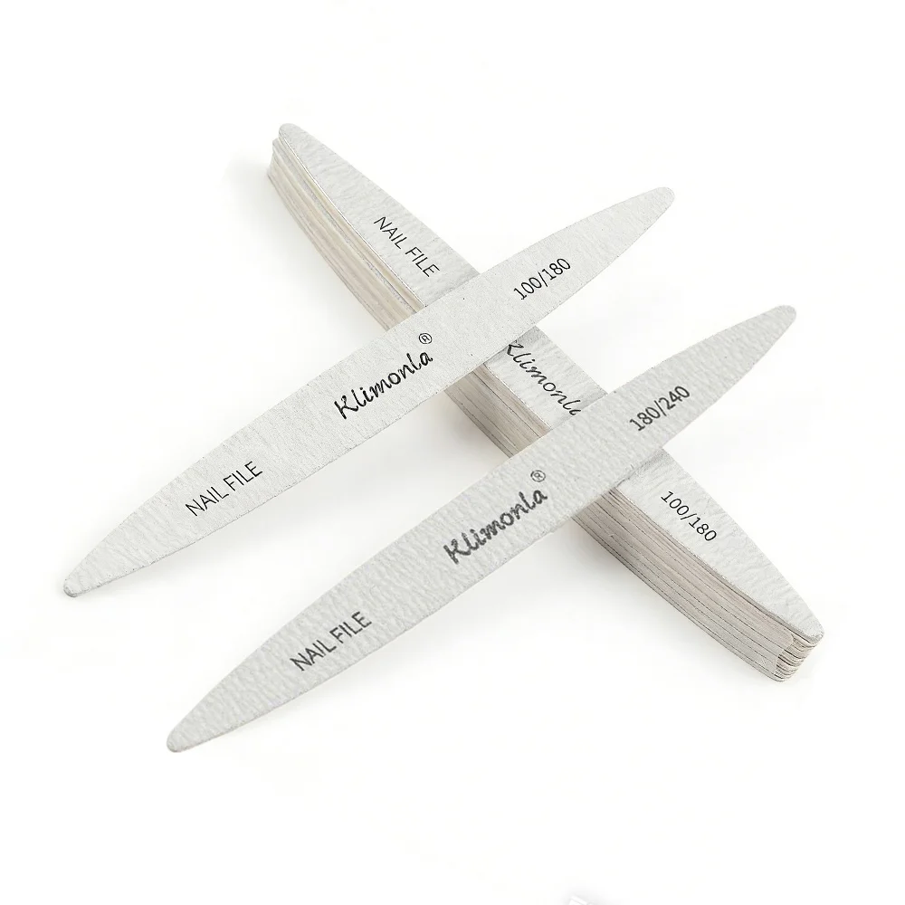 5/10/25pcs Wooden Nail Files Professional 100 180 240 Emery Board Manicure Buffer Grey Boat Double-sided Wooden Pedicure Buffers