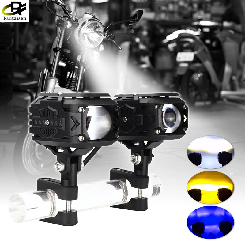 3 Inch Motorcycle Spotlight Led Lights Bar Off Road Headlight Lens 12V 24V LED Work Lamp for Truck SUV 4WD 4x4 Boat ATV Tractor