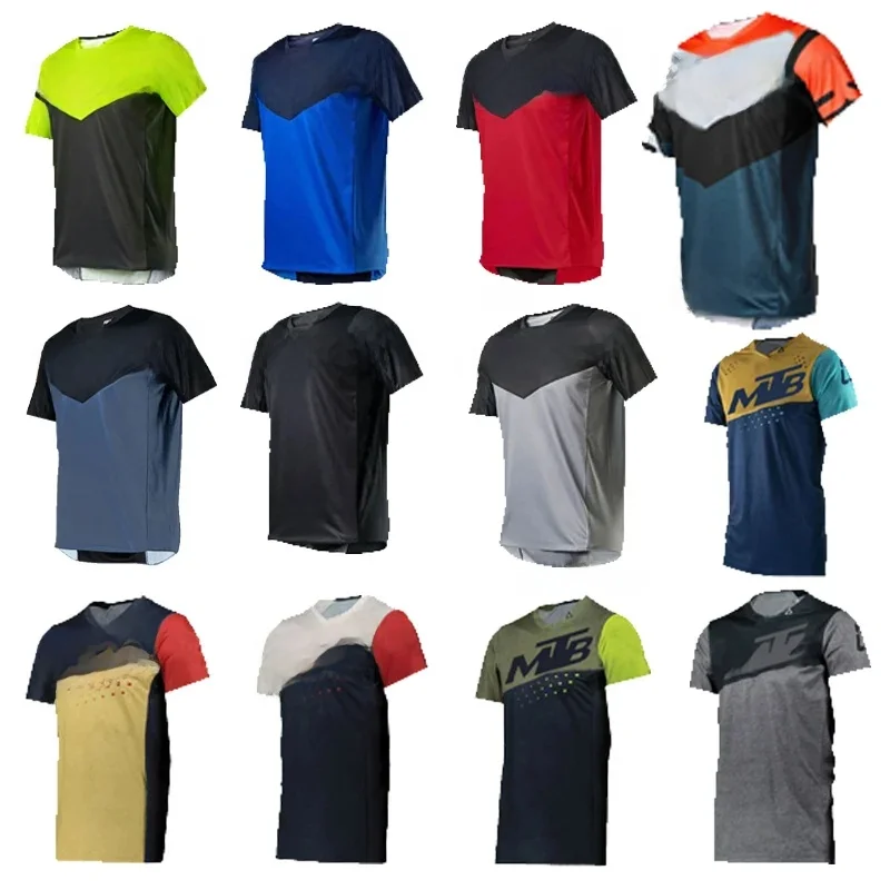 AliExpress 2025 Summer Short Sleeve Racing downhill Jersey Mountain Bike Motorcycle Bike Crossmax Shirt Ciclismo Men's MTB Jersey MX Fox DH