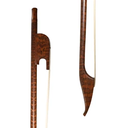 Handmade Professioanl Baroque Bow Snakewood Round Stick Mongolian White Horsehair Well Balanced Viola Bow