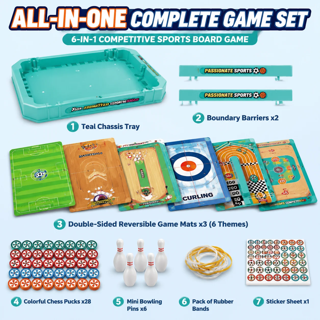 6-in-1 Tisch-Sportspiel: Sling – Board Game Football Bewertung und Preis