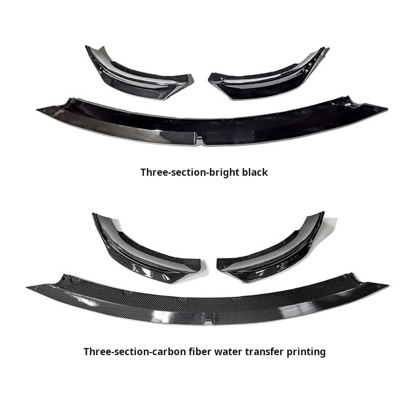 HANCHI Front Bumper Lip  for Tesla Model 3 2016-2023 ABS Car Front Bumper  Front Shovel  Surround Trim Kit Modified Accessories