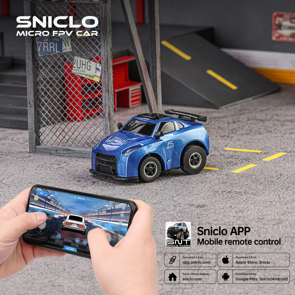 

Sniclo 1:100 GT R35 2008 WIFI автомобиль Радиоуправляемый автомобиль 1:100 серии Q управляется телефоном без версии FPV