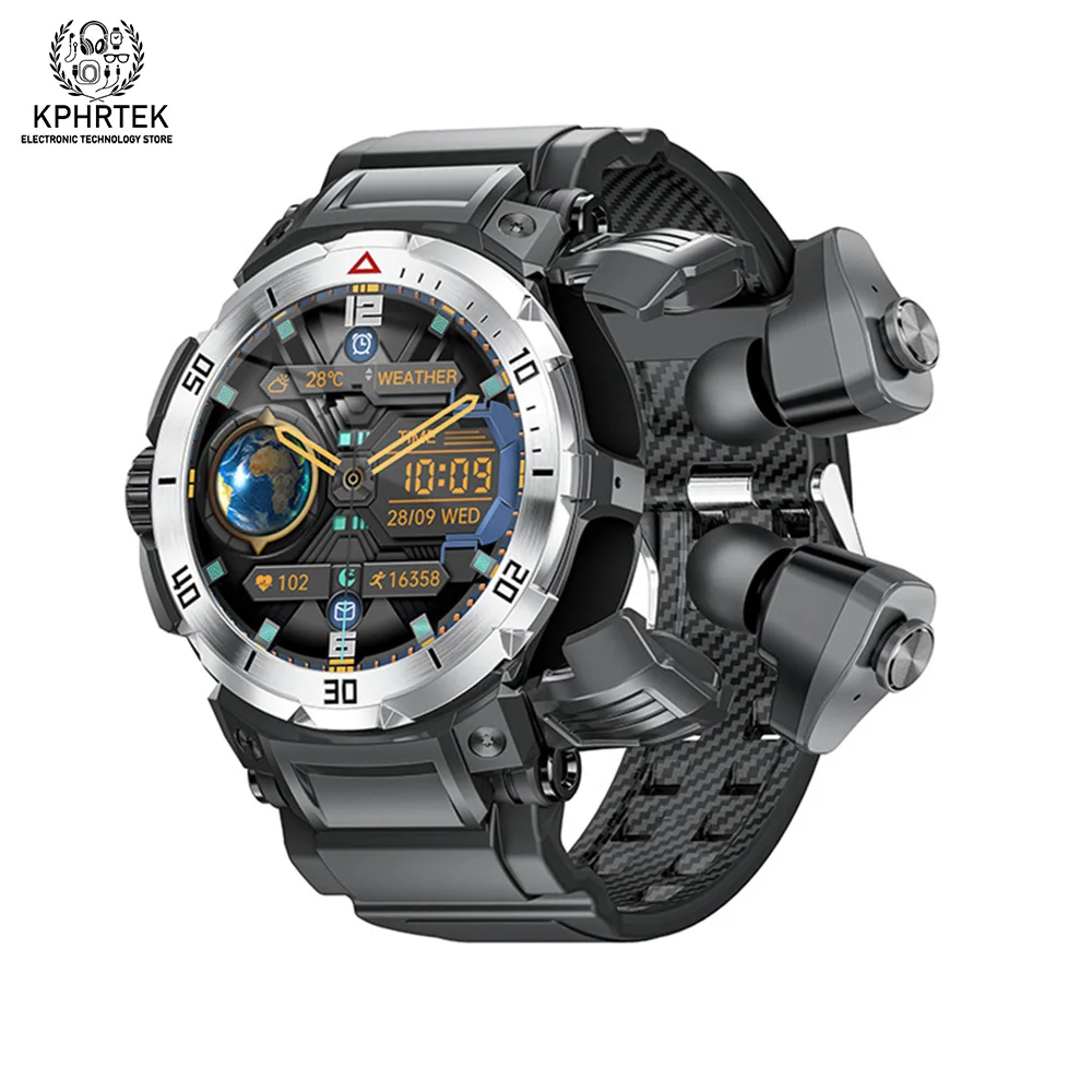 

Новые умные часы GT100pro TWS «два в одном» HD-вызов NFC 1,46-дюймовые часы TFT IPS мультиспортивные часы для мониторинга здоровья