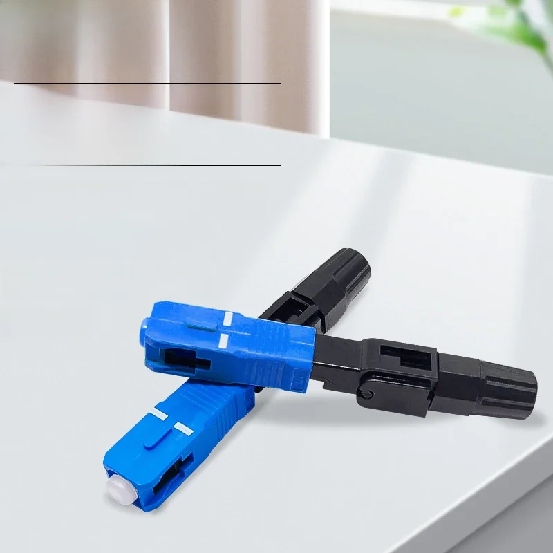 ONTi 50-400 szt. Wpuszczane złącze światłowodowe SC UPC, szybkozłącze światłowodowe FTTH Single Mode, adapter SC do szybkiego montażu w terenie — zdjęcie produktu 7