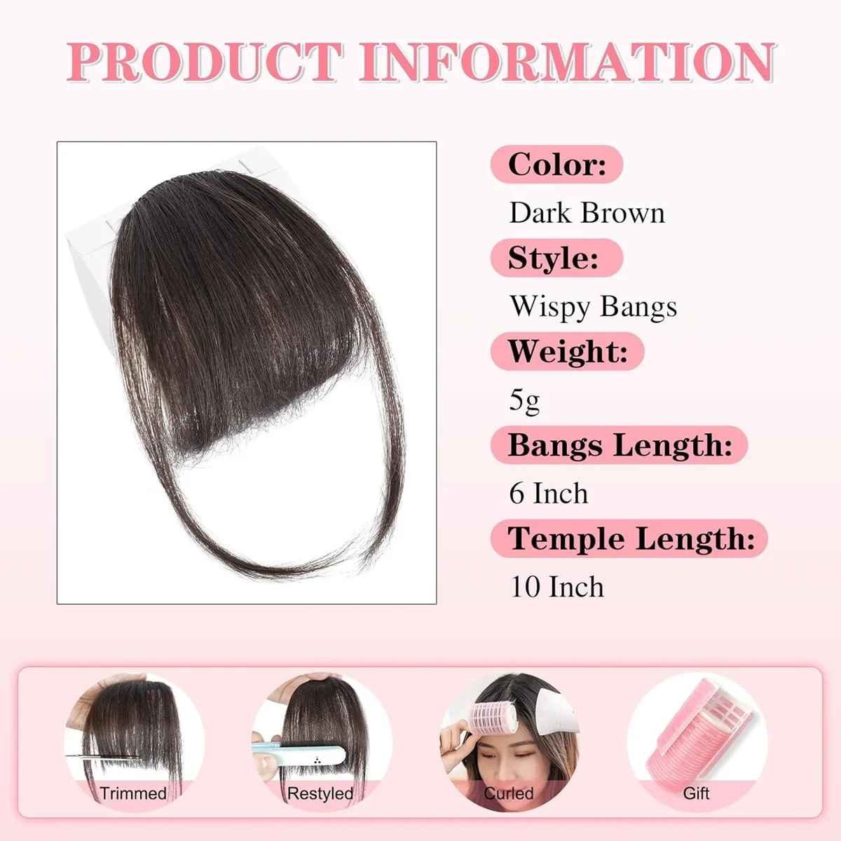 Wispy الفرنسية الإنسان الانفجارات كليب على الانفجارات الهوائية الخفيفة للنساء الاستخدام اليومي الأسود والبني والبورغ والأشقر اللون الانفجارات وصلات شعر