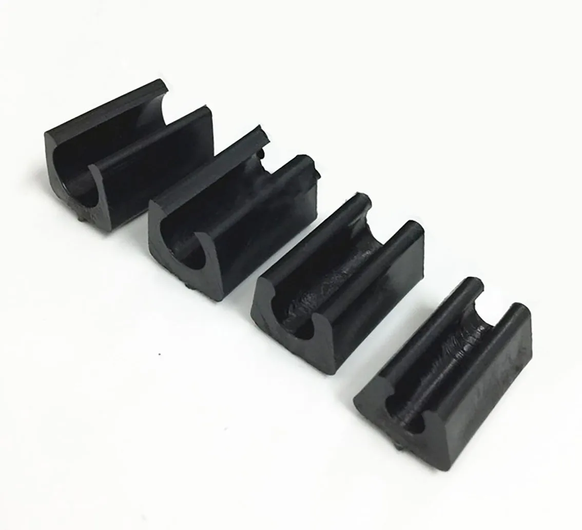 5Pcs Plastic Stoel Voeten Pads 6/8/10/12/14Mm Antislip U-Type Pijp Klemmen Bescherming Pakking Covers Caps Voor Stoel Meubels