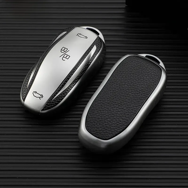 Étui en cuir TPU pour clé intelligente de voiture, pour Tesla modèle X modèle S modèle 3 modèle Y, coque de clé, support de sac, accessoires de protection