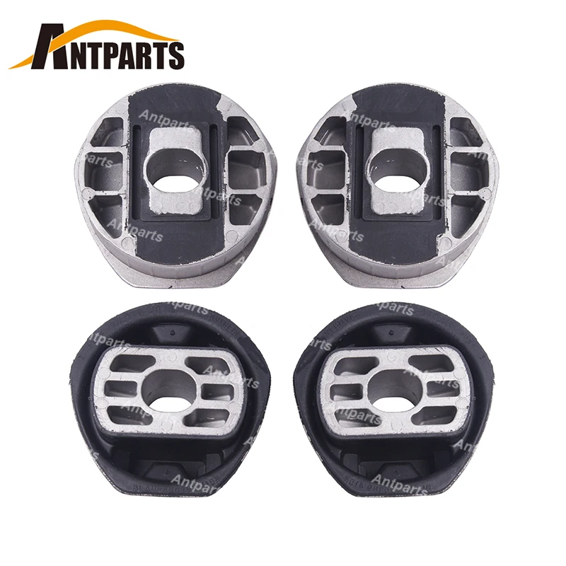 

4PCS Front Axle Beam Transmission Mounting Bonded Rubber Bushing Set For Volkswagen VW Phaeton Audi A8 D4 S8 Quattro 4E0399419