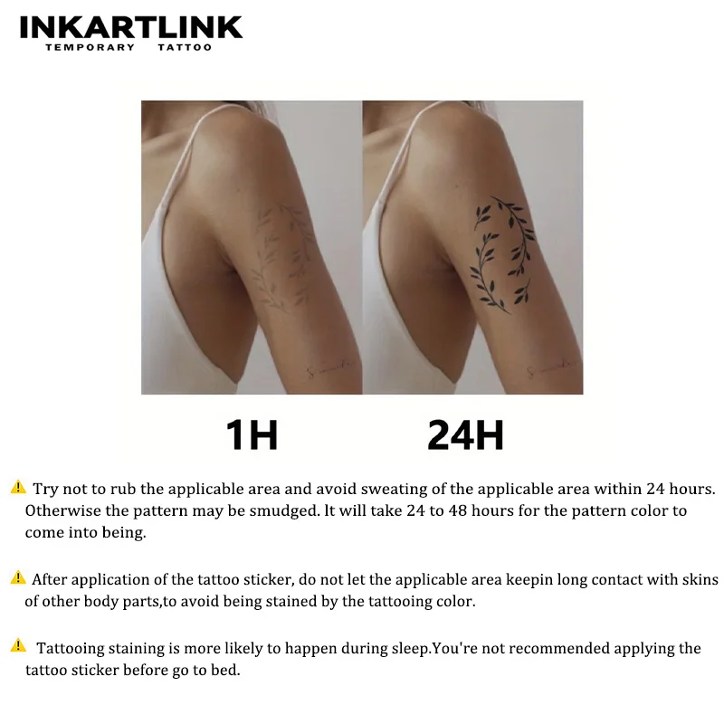 Wing Temporary Tattoo,Lasts To 15 Days New Technology Magic Waterproof Semi Permanent Sticker.