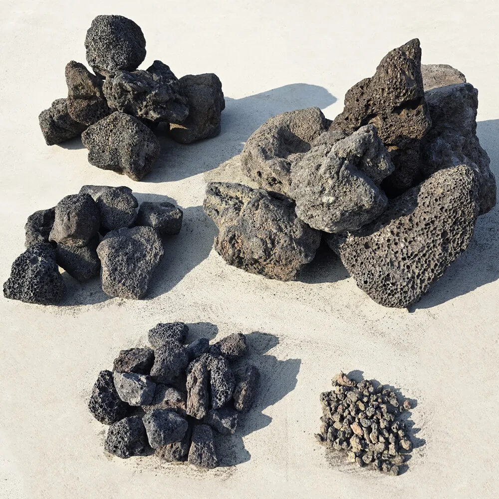 Natural volcanic stone 1kg Irregular shape in the harbor Garden Garden for the decoration