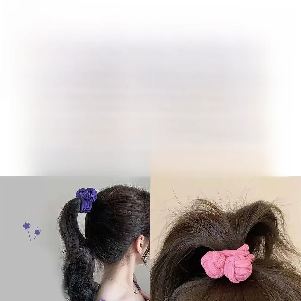 Scrunchies wysokie gumki do kucyka wiązane gumki do włosów akcesoria do włosów pętla do włosów opaska do włosów nakrycia głowy opaska do włosów Lady Girl Women — zdjęcie 2
