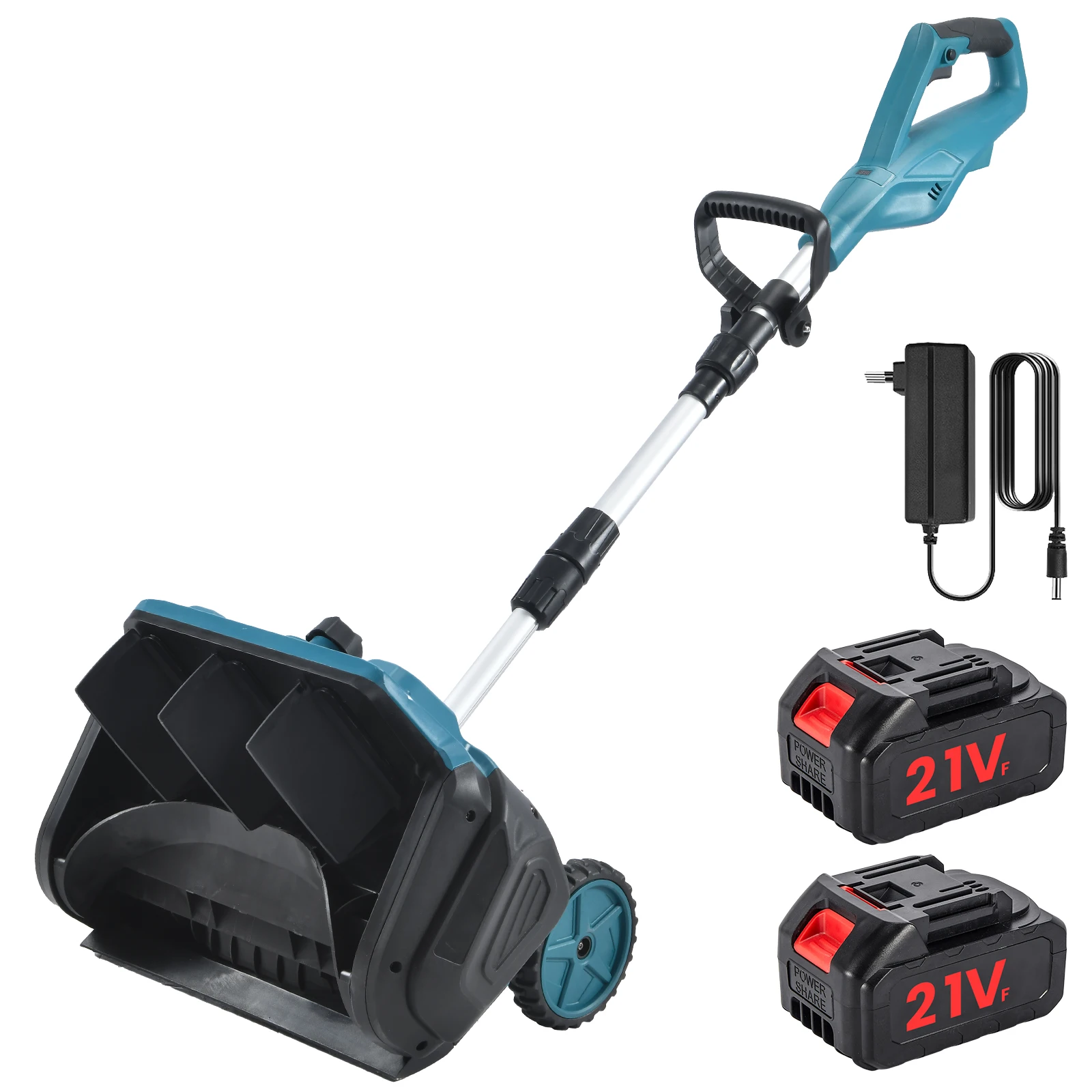 Makita – souffleuse à neige électrique sans balais de 12 pouces, balayeuse à neige, affichage LED, pliable avec roues et goulotte à 3 directions pour batterie 18V
