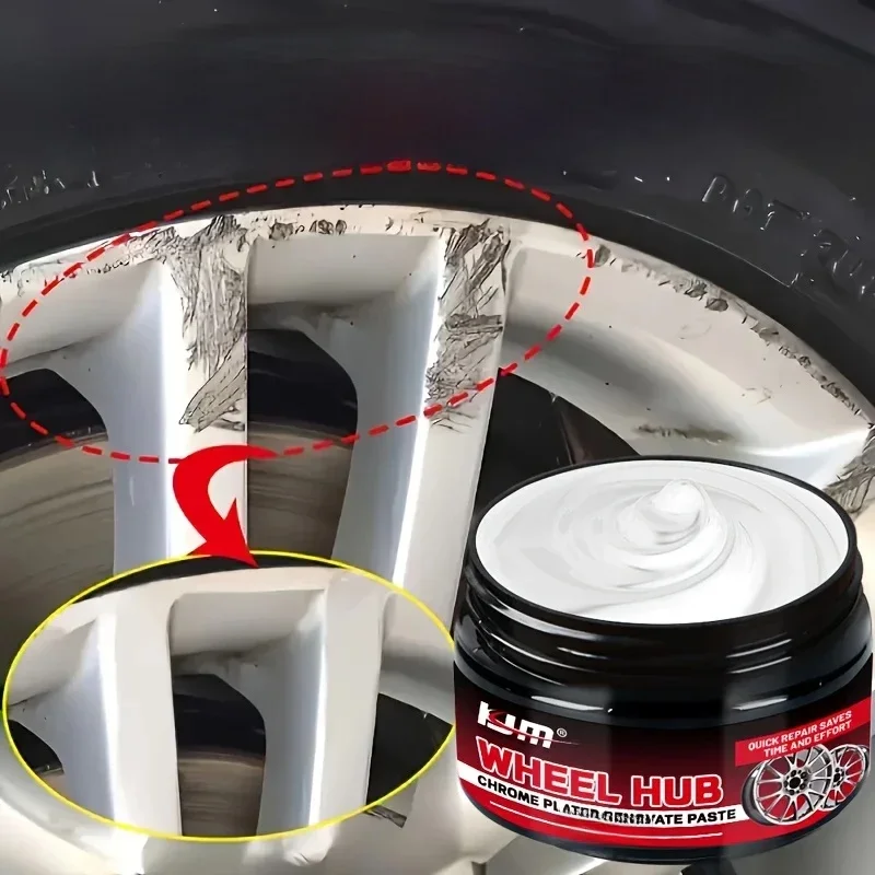 Kit de réparation de moyeu universel, vernis d'entretien des pneus de voiture, cire de voiture avancée pour la restauration sans rayures