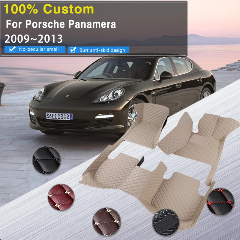 

Car Mats Floor For Porsche Panamera 970 Chassis G1 SWB 4seat 2009~2013 Anti-dirt Car Floor Mats Right Hand Drive Car Accessories