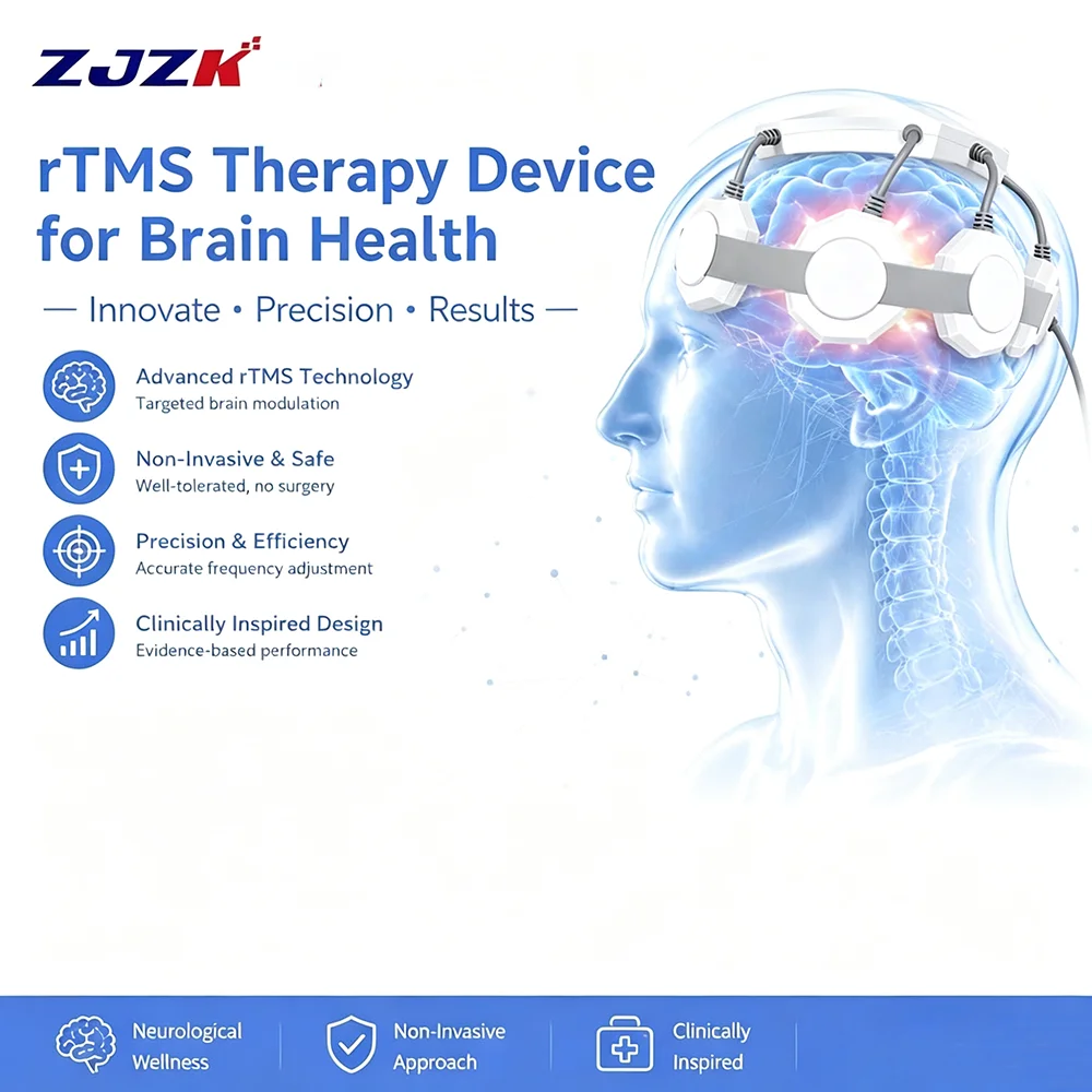 Transcranial Magnetic Device rTMS Brain Stimulation Therapy Instrument for Stroke Recovery Parkinson Tremor Alzheimer Relief