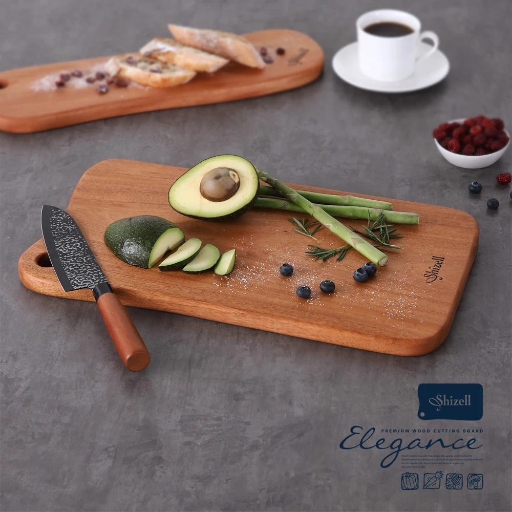 Elegance Wooden Square Cutting Board - Wooden Plating, Beautiful Kitchen Accessory