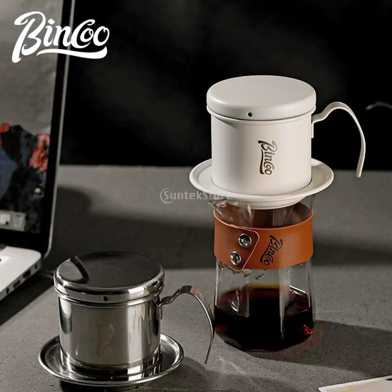 منقط القهوة الفيتنامية المحمولة صانع القهوة المنقط للمقهى التخييم بار الصحافة كوب دليل المساعدة الدائم صب على هدية #3