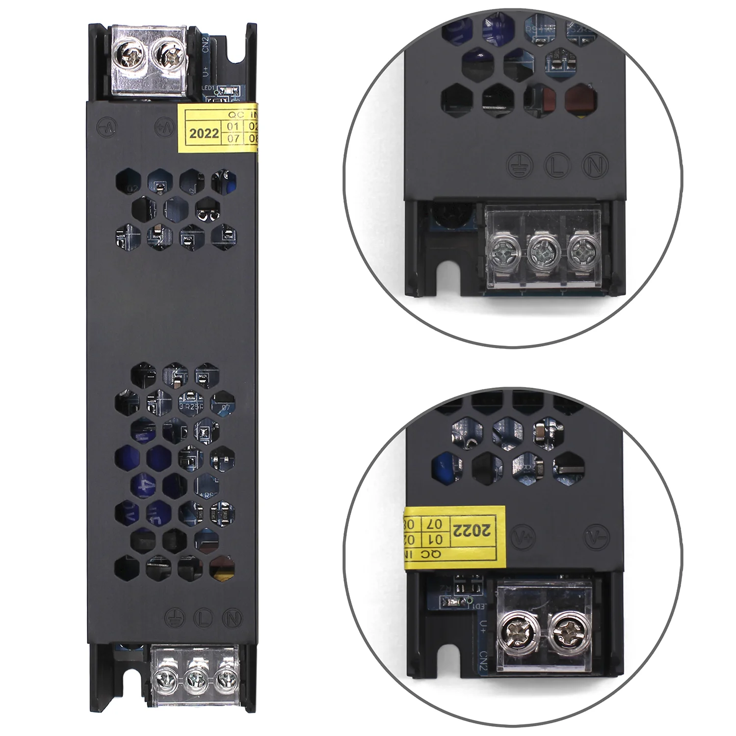 شريط LED لكاميرا صوت السيارات ، مصدر رئيسي 5A ، 60 واط ، 12 فولت ، Cftv ، غطاء أسود #2