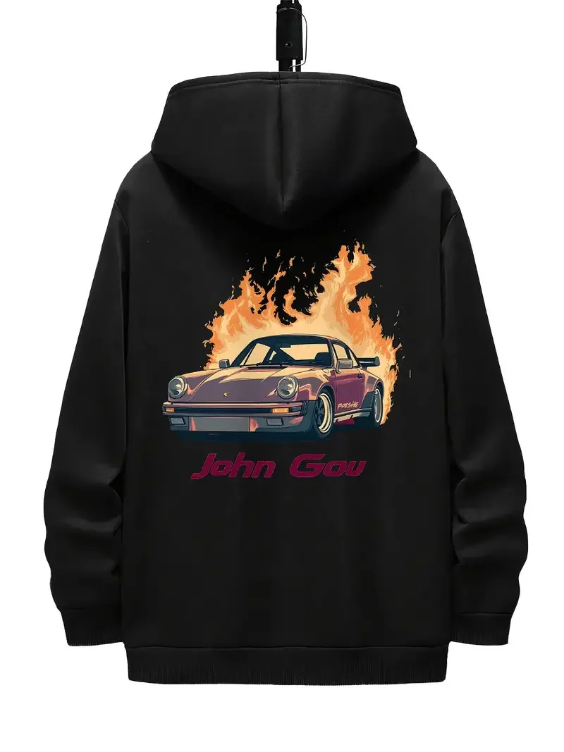 

New high quality men's printed hoodie, cotton breathable men's cool trendy casual hoodie streetwear