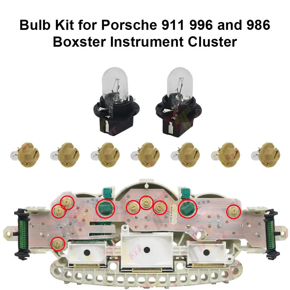 

Комплект ламп для приборов Porsche 911 996 и 986 Boxster