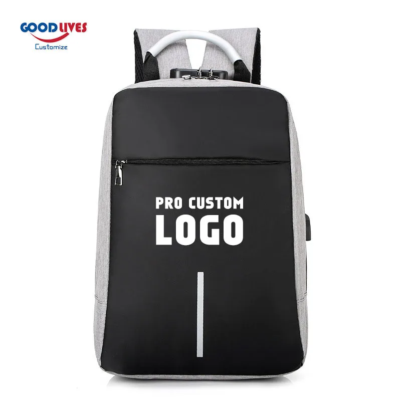 Unisex Business Laptop Backpack Commuter Anti-theft Office Work Trip Bagpack Campus Teens USB Backpacks Pro Image Customization