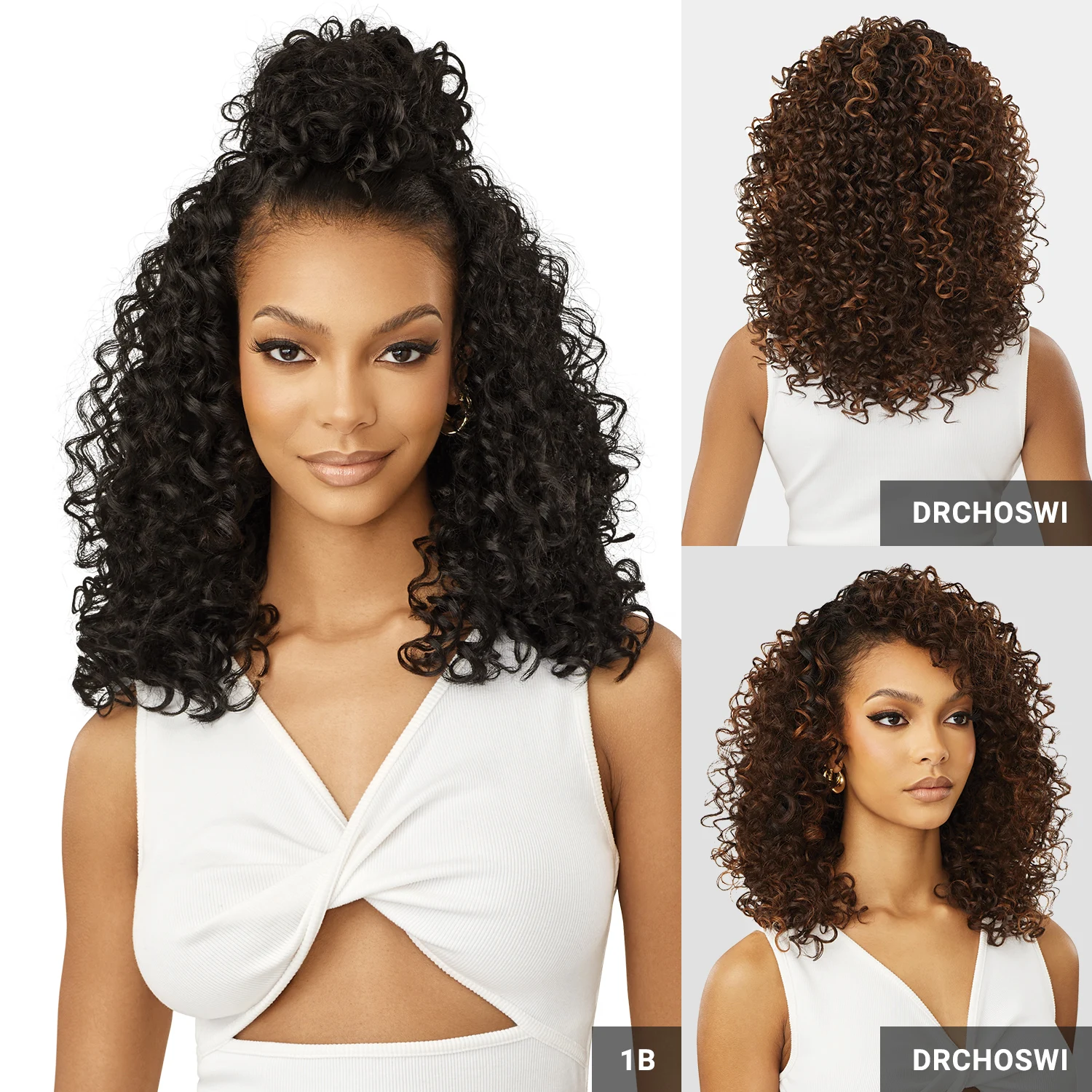 Outre Synthetic Half Wig Quick Weave Misha