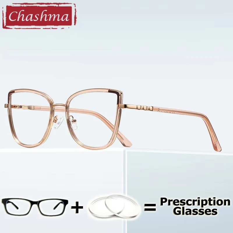 

Chashma Prescription Glasses Women Cat Eye Spectacles Photochromic Progressive Multifocal Eyeglasses Anti Reflection Eyewear