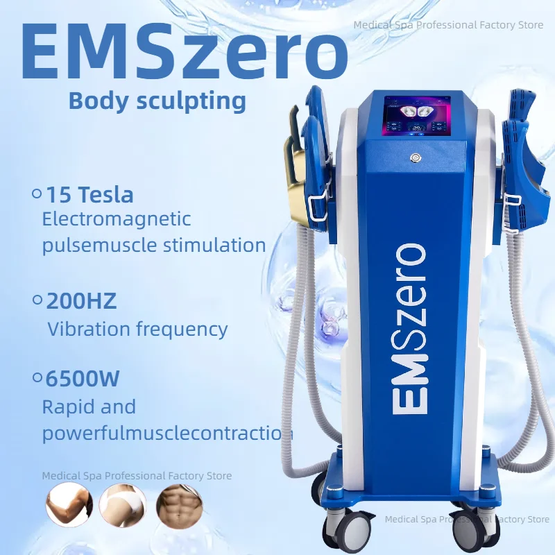 

EMS EMSzero Neo 15Tesla 6500W Hi-emt Body Sculpt Machine NOVA Muscle Stimulator Shaping Equipment for Salon Carving