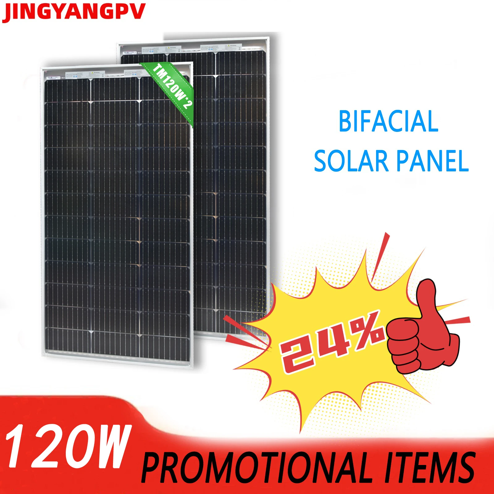 120W Transparentes Klarglas-Solarmodul Hocheffizientes Monokristallines Wasserdichtes Solarmodul für Gewächshaus Haus Wohnmobil