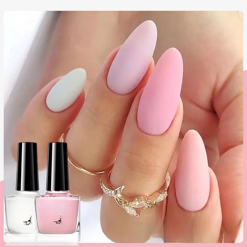 MEET ACROSS 8ml rose blanc nu Ă base d'eau Peel Off vernis Ă ongles bouteille en verre vernis Ă ongles bricolage Design pas besoin de lampe