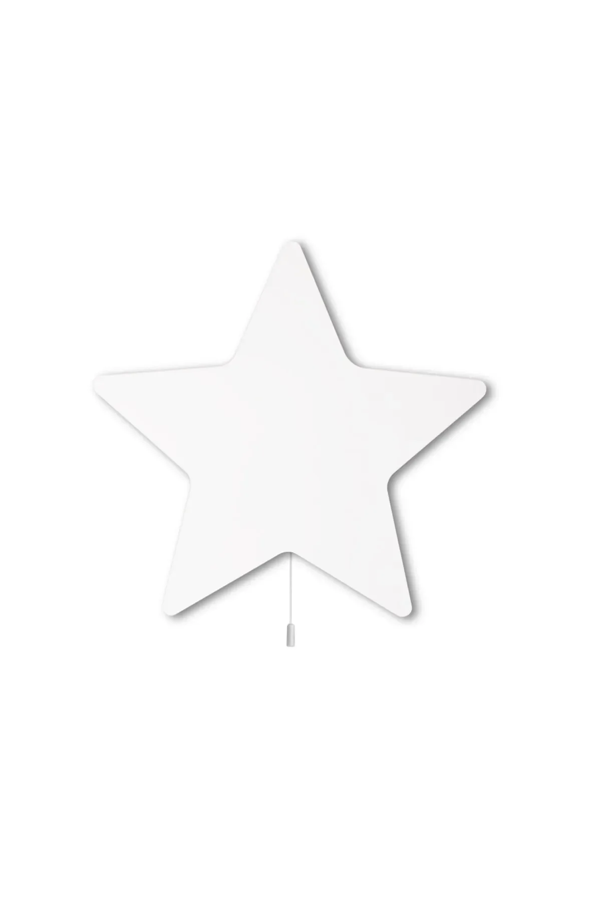 Estrella de iluminación de madera blanca, iluminación decorativa y luz nocturna