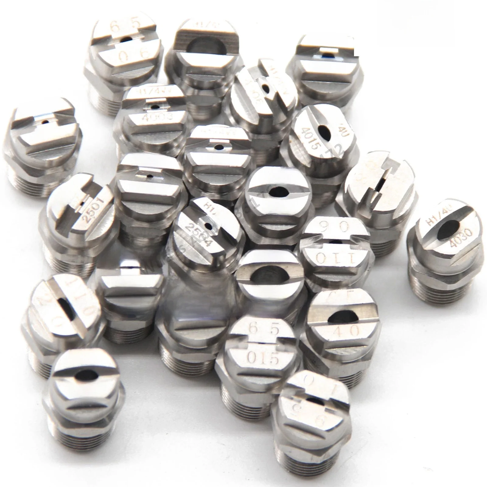 Buse de pulvérisation mâle 1/4 "BSP en acier inoxydable 304, ventilateur plat, arroseur de lavage à Jet pour le nettoyage d'usine industrielle