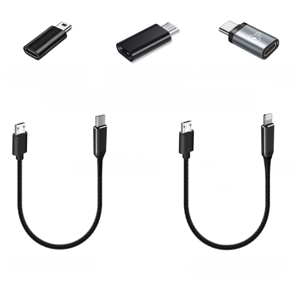 E-Bike Use USB Micro A to Lighting USB C Charge Cable for Bosch E-Bike Display Charge Direction from Display to Smartphone OTG — zdjęcie produktu 7
