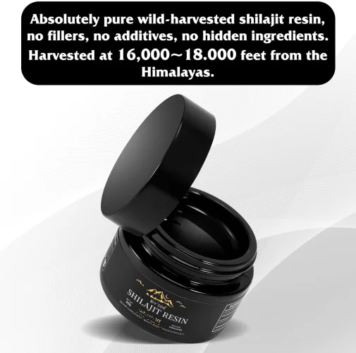 راتينج ممتاز من Shilajit - غني بالمعدنات العضوية والمغذيات - يساعد على تقليل التعب وتنظيم وظائف الجسم وتعزيز الرفاهية العامة - شحن سريع في المكسيك