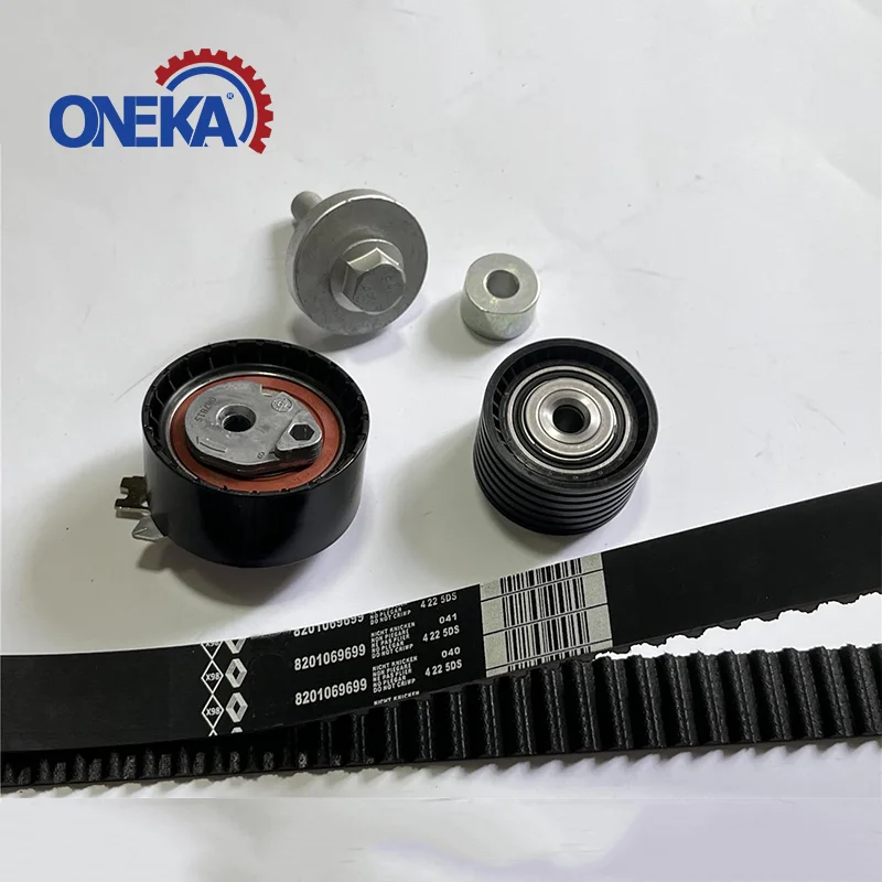 ONEKA-piezas de motor, Kit de correa de distribución para Renault 130c17529r 130C13191R k015603xs K015671XS 8201069699, polea tensora