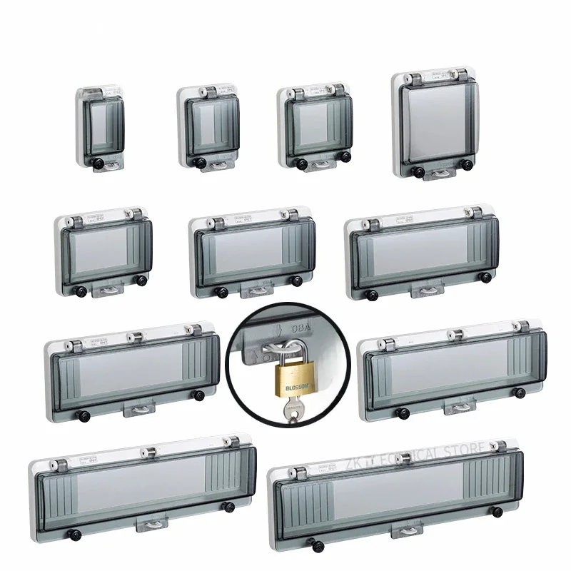 Stroomonderbreker Transparante Waterdichte Doos Venster Verdeelkast Beschermen Venster Cover Monitor Observatie Raam Schakelaar Ip67 - afbeelding 2