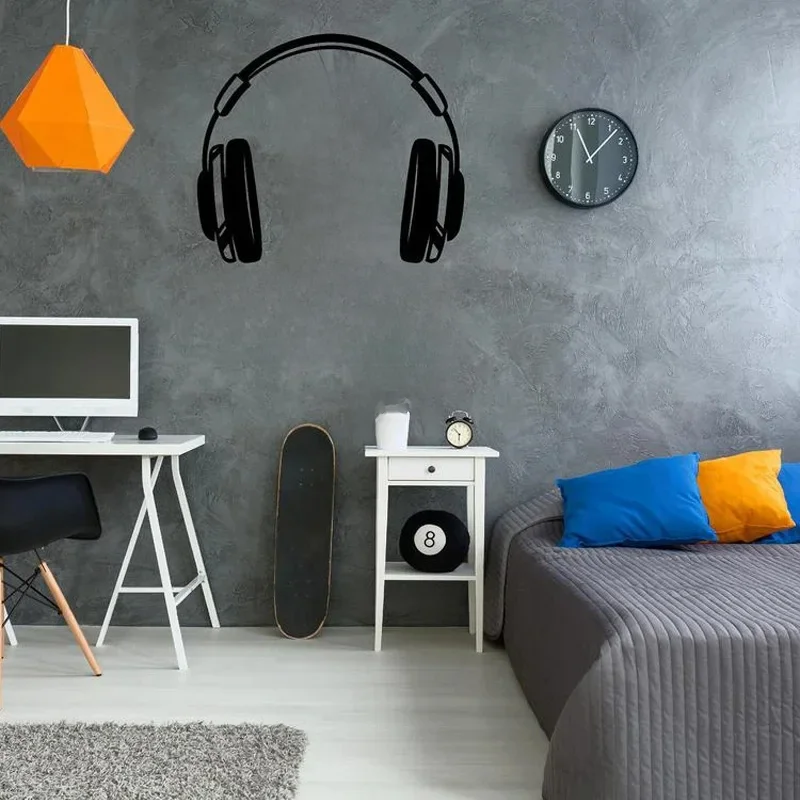 Autocollant Mural en Vinyle avec Citations de Jeu Vidéo, Décoration de Chambre de Garçon, Motif Can't Hear You, I'm Gaming Life