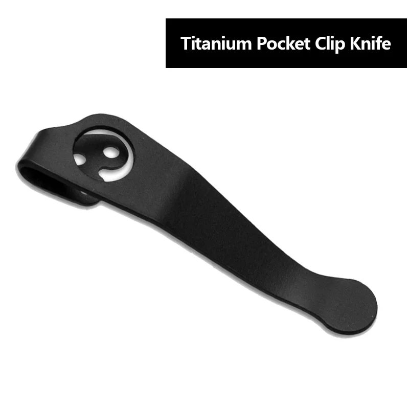 Clip de titanio para bolsillo trasero, abrazadera de bolsillo de transporte profundo para Spyderco Paramilitar 2/Para 3/Manix 2, accesorio para cuchillo plegable